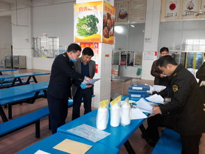 长洲区食品药品监督局到梧州高中食堂进行抽检